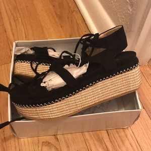 Black sandals brand new!